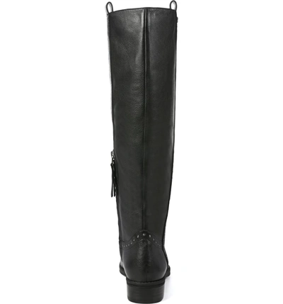 Shop Sam Edelman Prina Riding Boot In Black Leather