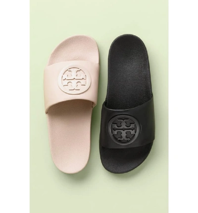 Shop Tory Burch Lina Slide Sandal In Silver