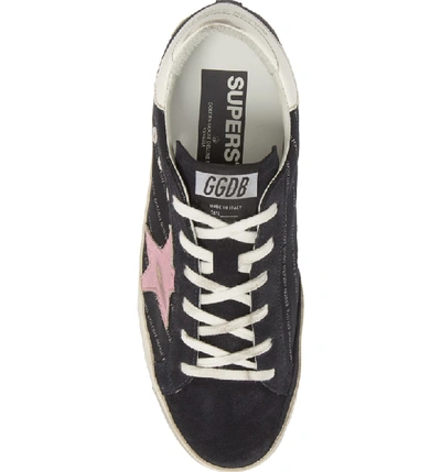 Shop Golden Goose Superstar Logo Low Top Sneaker In Black/ Pink