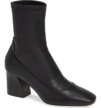 Shop Donald Pliner Gerrie Stretch Bootie In Navy Nappa