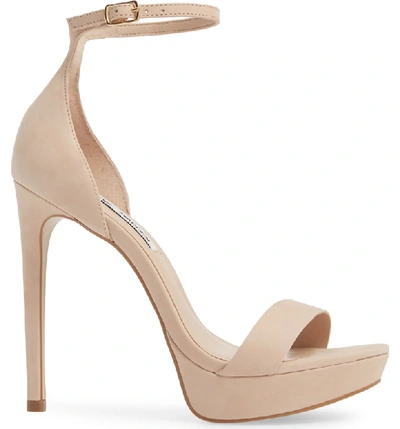 Shop Steve Madden Starlet Platform Sandal In Natural Nubuck