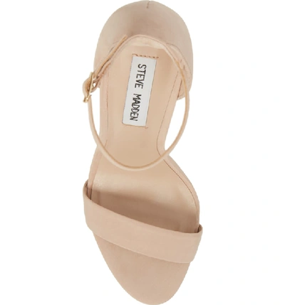 Shop Steve Madden Starlet Platform Sandal In Natural Nubuck