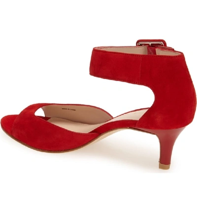 Shop Pelle Moda 'berlin' Sandal In Lipstick Red Suede