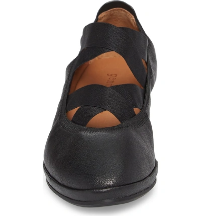 Shop Gentle Souls By Kenneth Cole Natalie Ballet Wedge In Black Leather