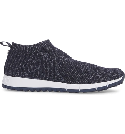 Shop Jimmy Choo Norway Star Slip-on Sneaker In Navy