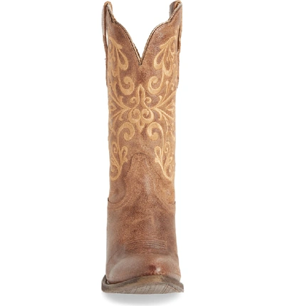 Shop Ariat Terra Bella Western Boot In Turnback Tan Leather