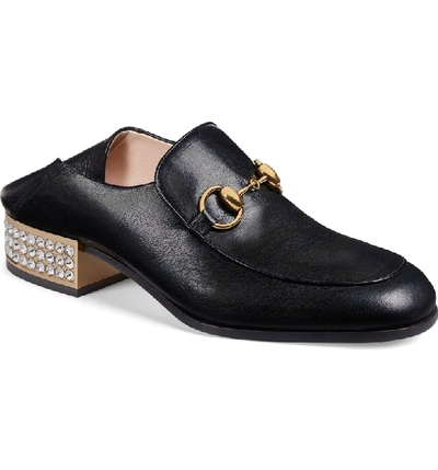 Shop Gucci Mister Crystal Convertible Loafer In Black