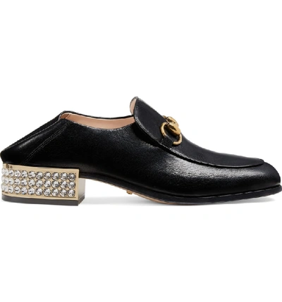 Shop Gucci Mister Crystal Convertible Loafer In Black