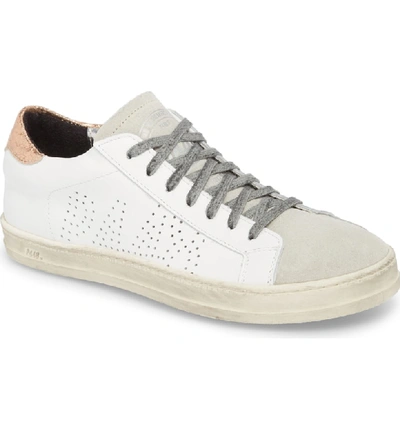 Shop P448 John Sneaker In White/rose Metallic