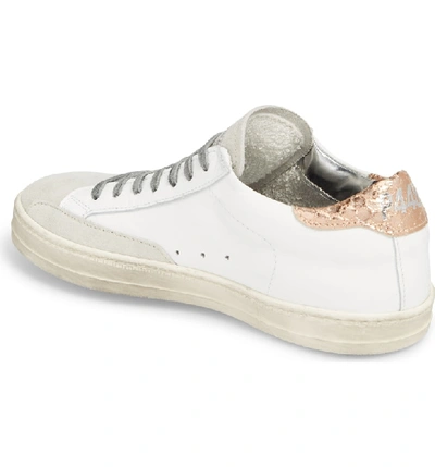 Shop P448 John Sneaker In White/rose Metallic