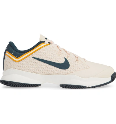 Shop Nike Court Air Zoom Ultra Tennis Shoe In Guava Ice/ Midnight/ Sail