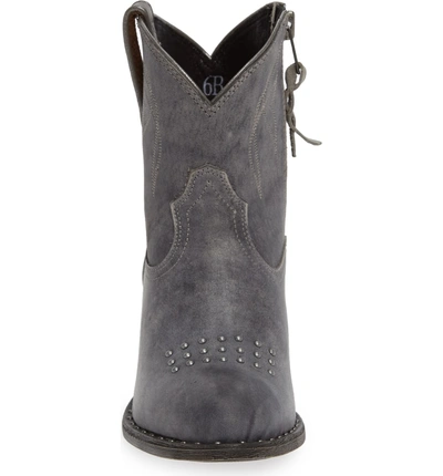 Shop Ariat Dakota Western Bootie In Distressed Black Leather