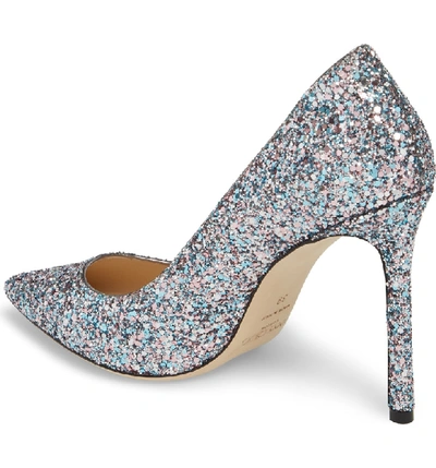 Shop Jimmy Choo Romy Glitter Pump In Bubblegum