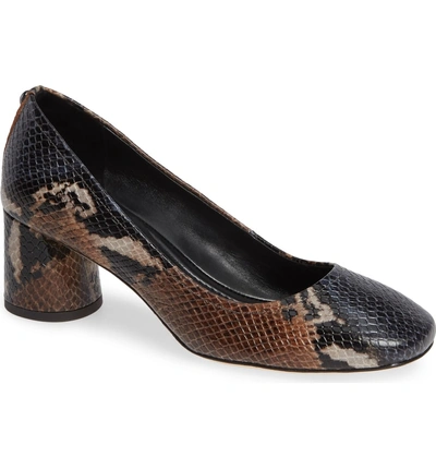 Shop Donald Pliner Camy Pump In Printed Snake Leather