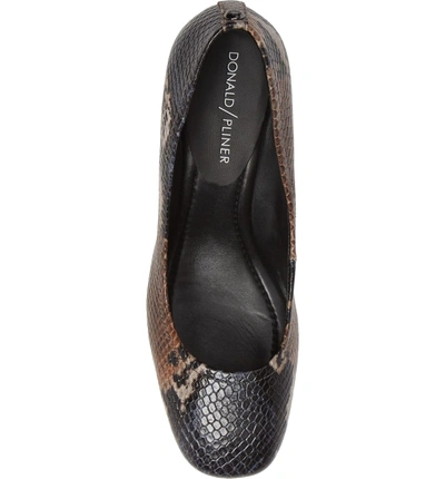 Shop Donald Pliner Camy Pump In Printed Snake Leather