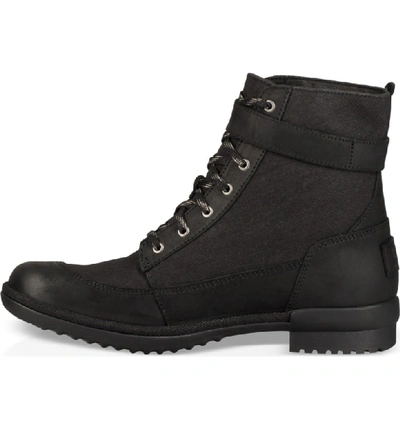 Shop Ugg Tulane Waterproof Boot In Black Leather