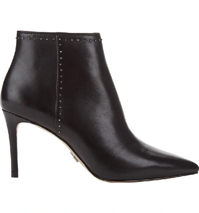 Shop Donna Karan Lizzy Studded Bootie In Black Leather