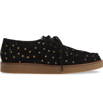Shop The Great The Scout Star Sneaker In Black / Gold Stars