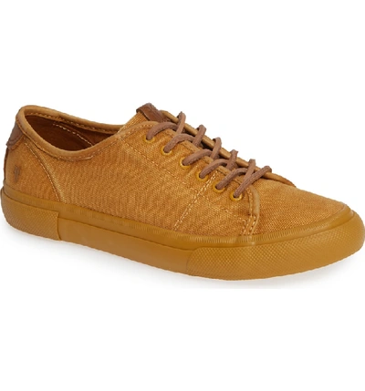 Shop Frye Gia Low Lace-up Sneaker In Sunrise Canvas