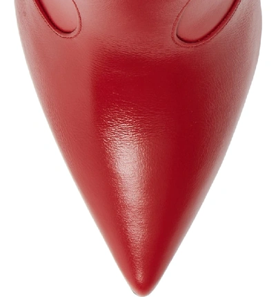 Shop Fendi Rockoko Bootie In Red Leather