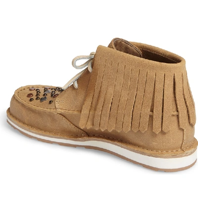 Shop Ariat Cruiser Fringe Chukka Boot In Cappuccino Suede