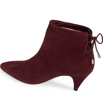 Shop Kate Spade Sophie Bootie In Deep Cherry