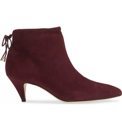 Shop Kate Spade Sophie Bootie In Deep Cherry