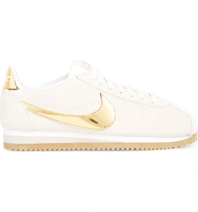 Shop Nike Classic Cortez Se Sneaker In Phantom/ Metallic Gold/ String