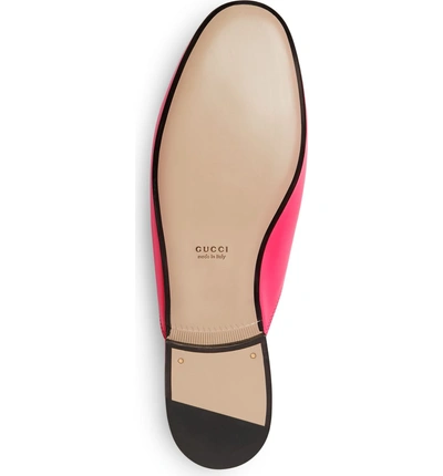 Shop Gucci Princetown Loafer Mule In Fuschia Fluo