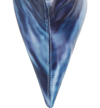 Shop Jeffrey Campbell Gamora Thigh High Boot In Blue Waves