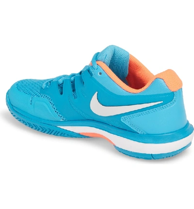 Shop Nike Air Zoom Prestige Tennis Shoe In Light Blue Fury/ Silver