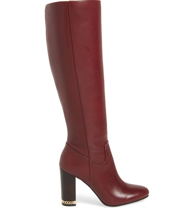 Michael kors walker shop boots oxblood