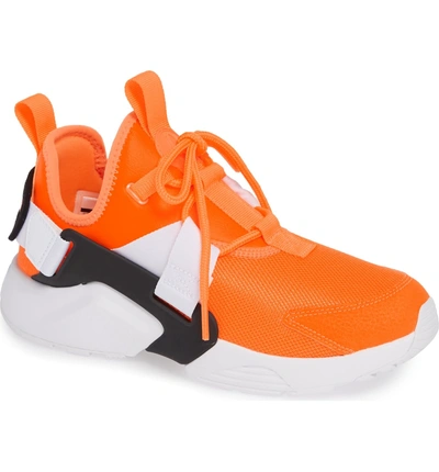 Shop Nike Air Huarache City Premium Sneaker In Total Orange/ White/ Black