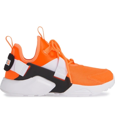 Shop Nike Air Huarache City Premium Sneaker In Total Orange/ White/ Black