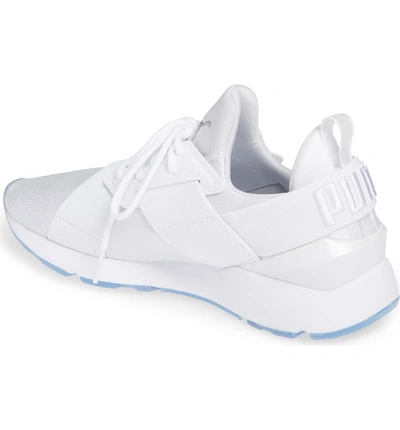 Shop Puma Muse Ice Sneaker In  White/  White