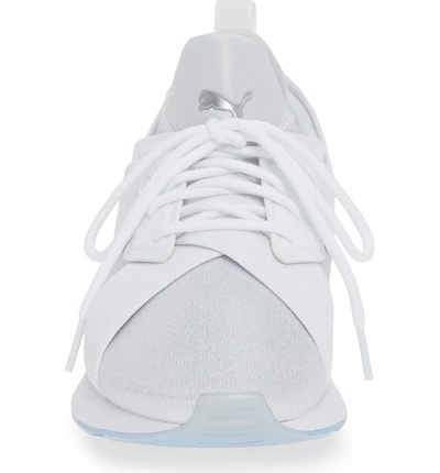 Shop Puma Muse Ice Sneaker In  White/  White