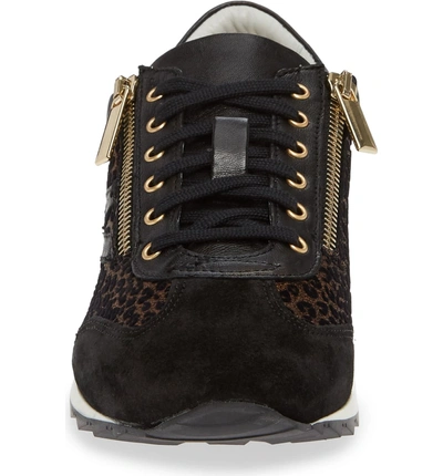 Shop Amalfi By Rangoni Fabrizio Sneaker In Black/ Leopard