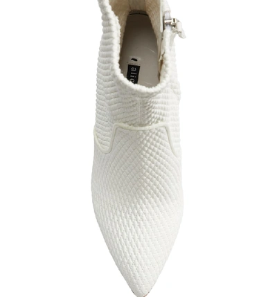Shop Alice And Olivia Hedde Pointy Toe Bootie In White