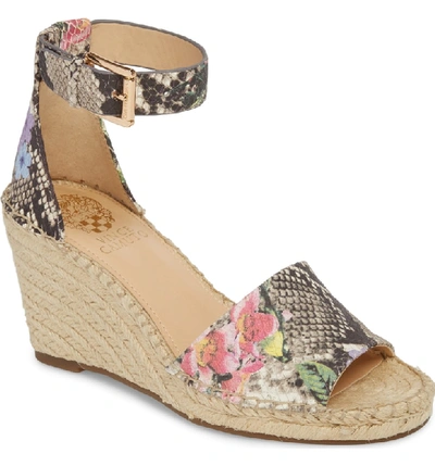 Shop Vince Camuto Leera Wedge Sandal In Multi Violet