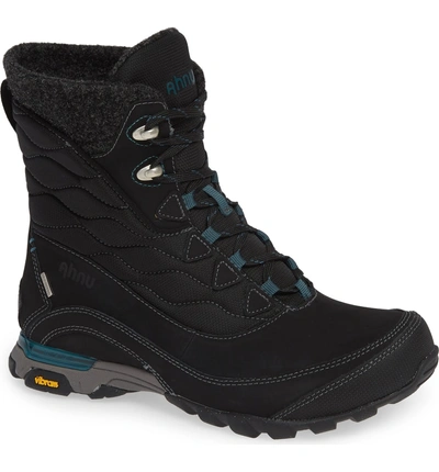 Shop Teva Sugarfrost Insulated Waterproof Boot In Black Leather
