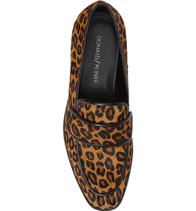 Shop Donald Pliner Loretta Loafer In Leopard Calf Hair