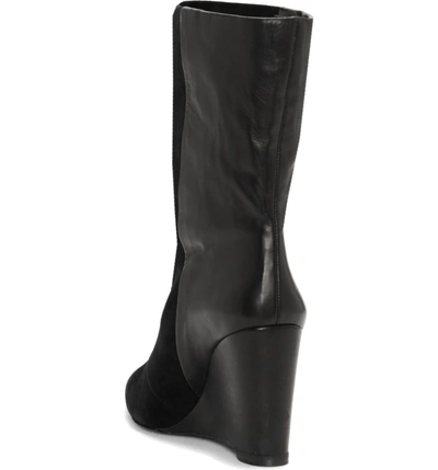 1.state Zalena Wedge Boot In Black Suede