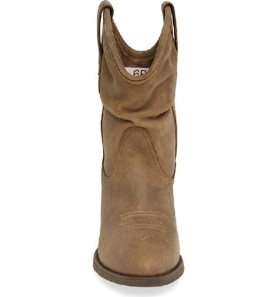 Shop Ariat Reina Slouchy Western Boot In Brown Bomber Leather