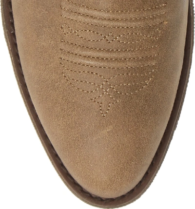 Shop Ariat Reina Slouchy Western Boot In Brown Bomber Leather