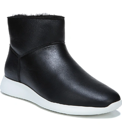 Shop Vince Adora Genuine Shearling Sneaker Boot In Black