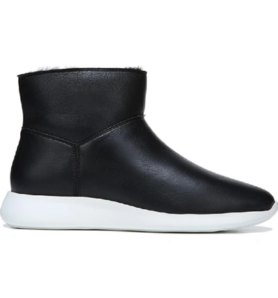 Shop Vince Adora Genuine Shearling Sneaker Boot In Black