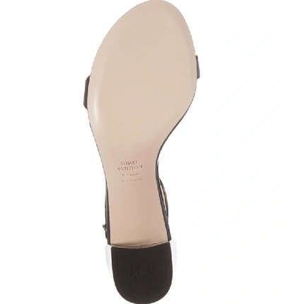 Shop Stuart Weitzman Simple Ankle Strap Sandal In Black Patent