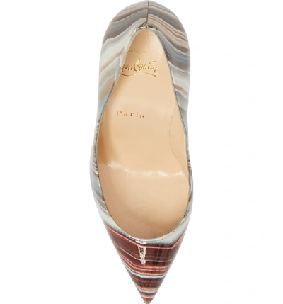Shop Christian Louboutin Pigalle Follies Pointy Toe Pump In Galaxy Beige