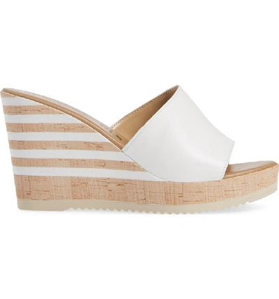 Shop Sheridan Mia Rona Wedge Sandal In White Leather