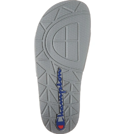 Shop Champion Slide Sandal In Grey/ Grey